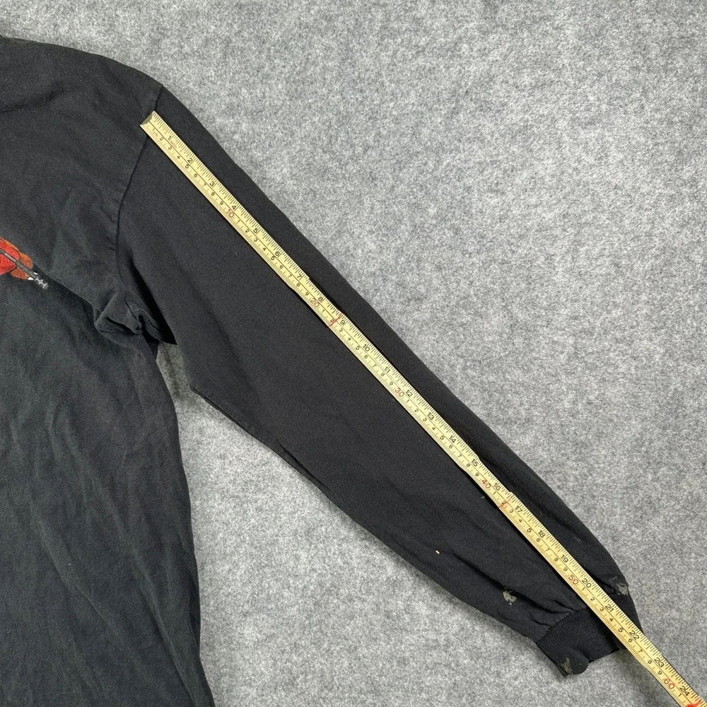 Gildan Mens Charmander HTX Graphic Shirt Medium Black Long Sleeve Cotton